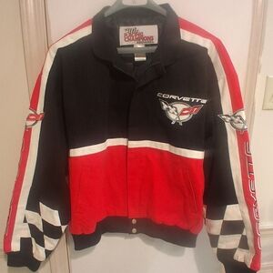 Corvette Racing Champions Black and Red Varsity Jacket